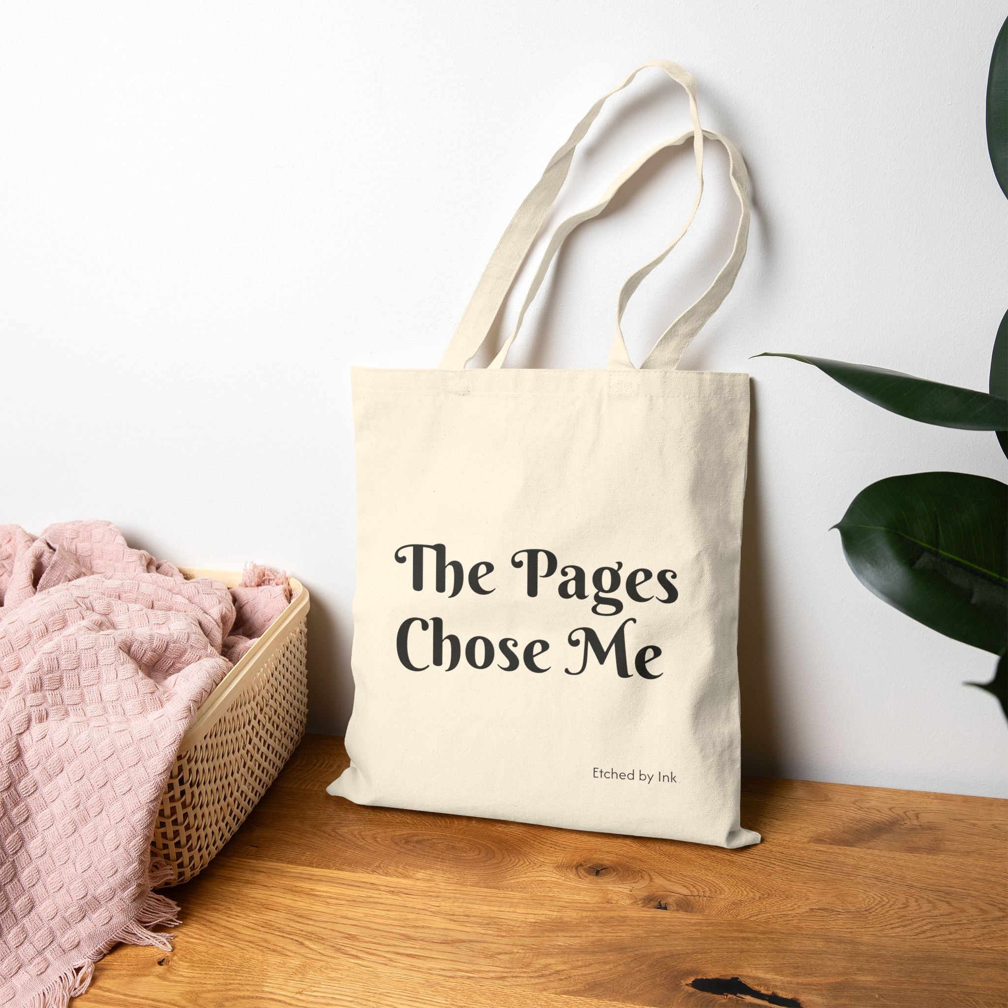 The Pages Chose Me Tote Bag