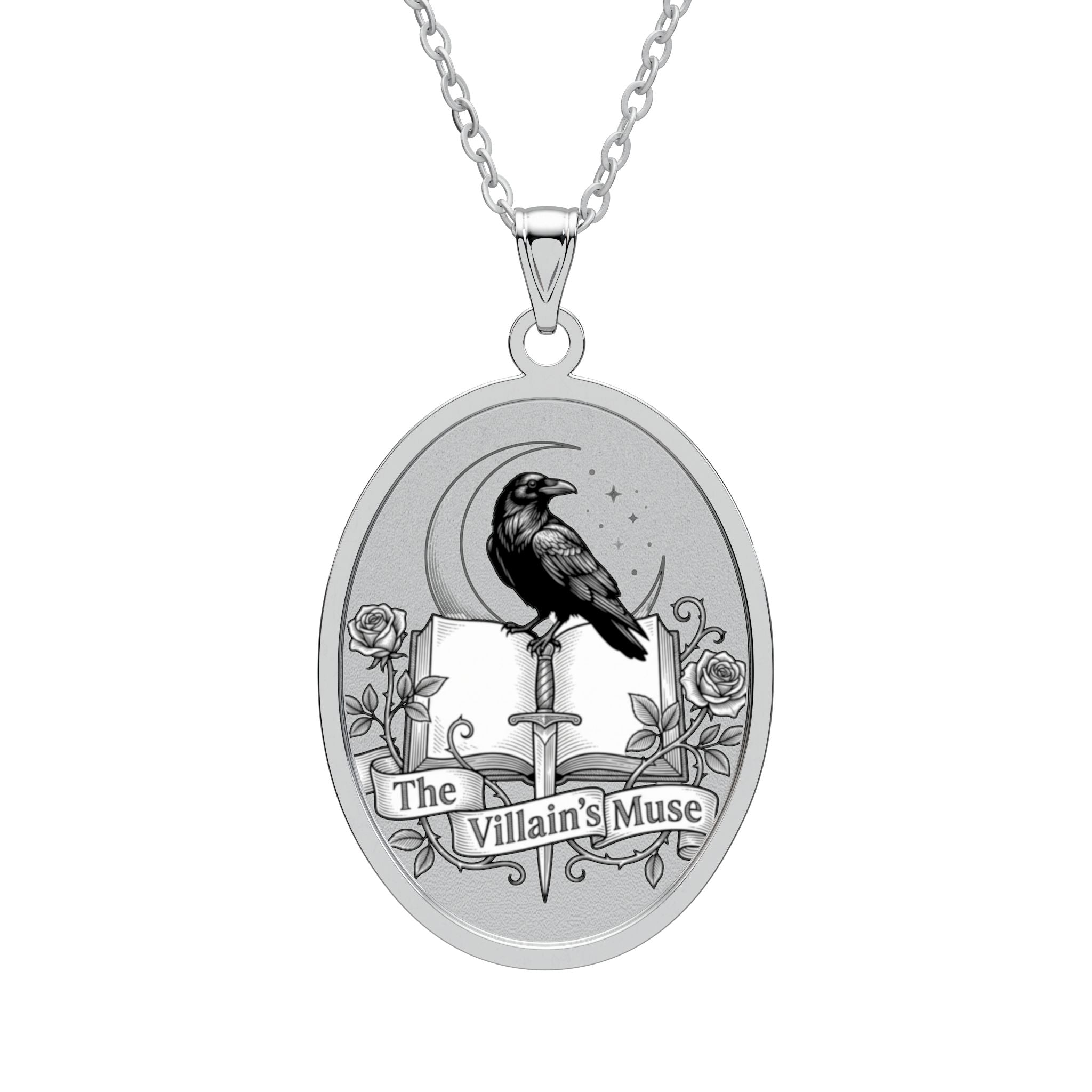 The Villai's Muse Pendant | Bookish Pendant | Dark Romance Jewelry | Fantasy Reader Gift | Booktok Necklace | Reader Accessory
