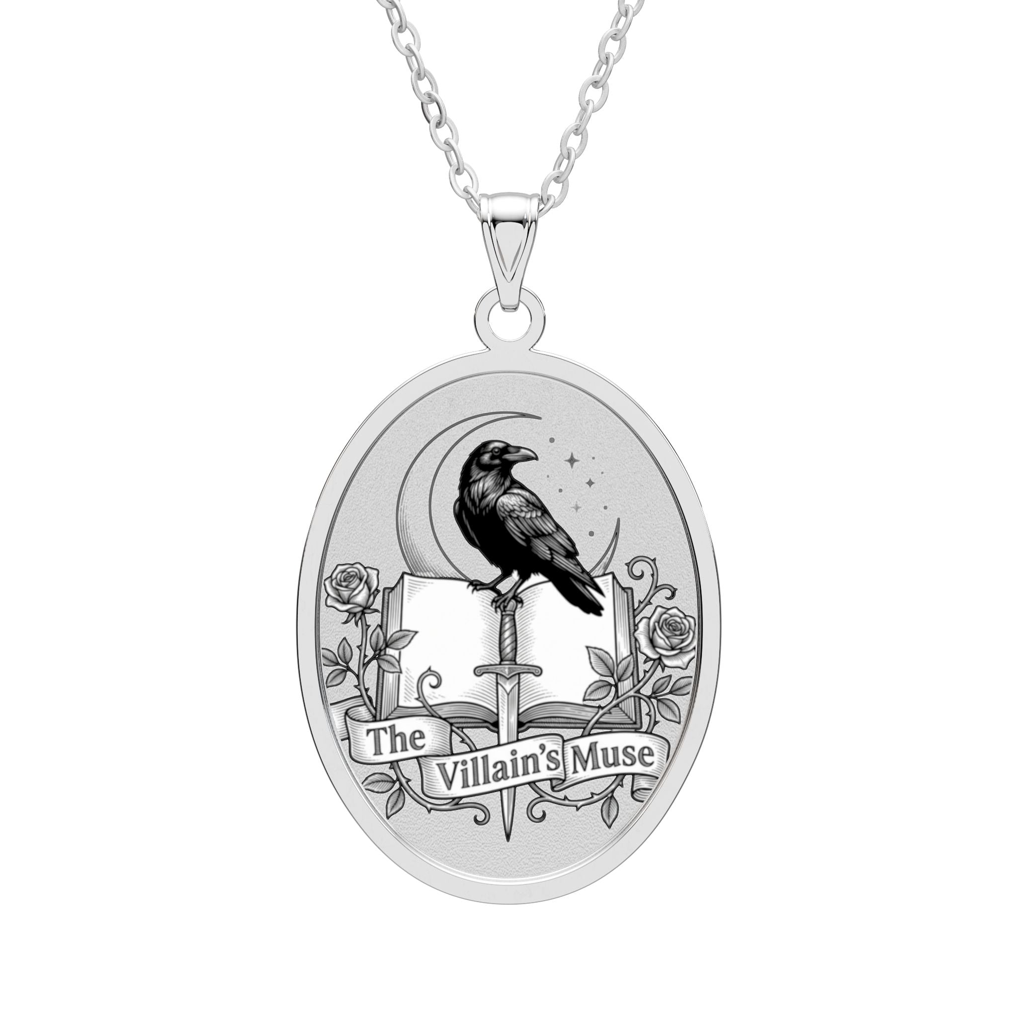 The Villai's Muse Pendant | Bookish Pendant | Dark Romance Jewelry | Fantasy Reader Gift | Booktok Necklace | Reader Accessory